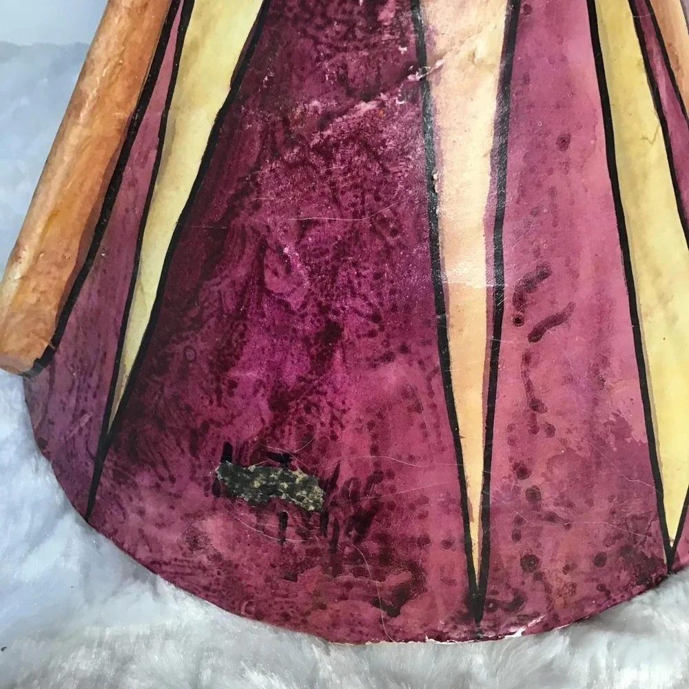 Hector Ruiz Vintage Hand Painted Paper Mache Folk Art Doll Figurine Southwestern